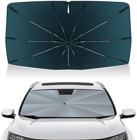 Autorder Windshield Sun Shade Umbrella for 2007-2022 Honda CR-V CRV Accessories,Upgraded Ice Crystal Material,Easy Setup Umbrella Sunshade for Car Windshield,100% Sun Blocking by Autorder