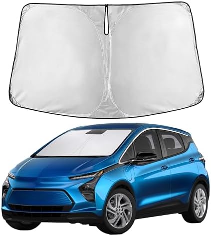 EcoNour Windshield Sunshade Compatible for Chevrolet Bolt 2017-2024 2025 | Sun Visor for Front Windshield & Window Sun Shade Cover, UV Heat Blocker & Protector, Car Accessories by EcoNour