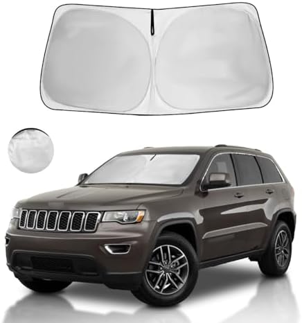 Windshield Sun Shade Car Sunshade Accessories Fit 2021-2011 Jeep Grand by HOHUIGO