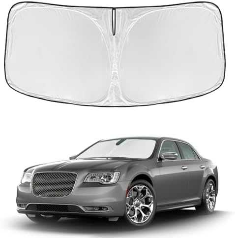 for Chrysler 300 300C 2011-2023 2024 2025 Windshield Sun Shade - 4 Layers by ZOIBVCARSUNSHADE