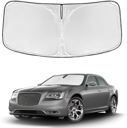 for Chrysler 300 300C 2011-2023 2024 2025 Windshield Sun Shade - 4 Layers by ZOIBVCARSUNSHADE