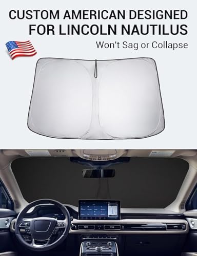 Proadsy Custom Fit Car Windshield Sun Shade for 2019-2023 Lincoln Nautilus - Image 2