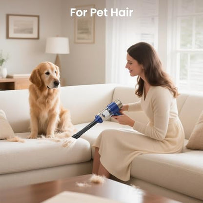 Car Vacuum Handheld Vacuum Cleaner, 15000PA Suction, Mini Vacuums with Air Duster and Blower, Portable Hand Held Vacuum for Car, House, Crumbs, Hair (Blue) - Image 6