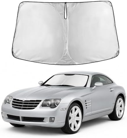 EcoNour Windshield Sunshade Compatible for Chrysler Crossfire 2004-2008 by EcoNour