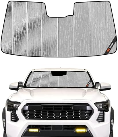 Pigenius Windshield Sun Shade for Toyota Tacoma 2024-2026 with Factory Dashcam, Front Window Sunshade - AstraGuard by Pigenius
