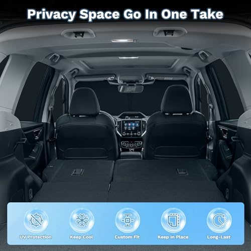KUST Car Window Shades for Chevy Colorado 2023-2025 2026 Windshield Sun Shade Side Window Cover UV Block Privacy Protection Colorado Accessories for Camping Blackout Rear Back Full Set 5PCS - Image 5