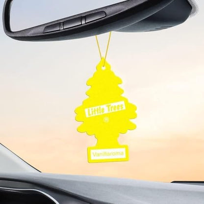 LITTLE TREES Car Air Freshener | Hanging Paper Tree for Home or Car | Vanillaroma | Pack of 6 - Image 4