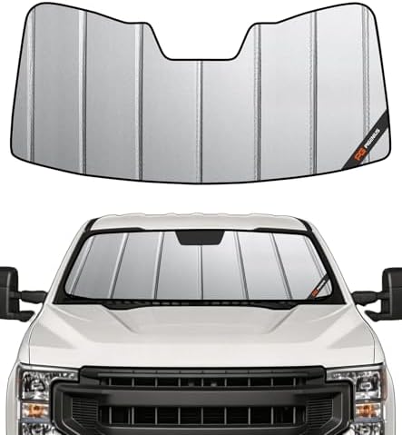 Pigenius Windshield Sun Shade for Ford F-250/F-350/F-450/F-550/F-600 2017-2022 Front Window Sunshade - Safeguard by Pigenius