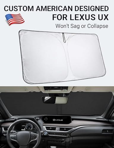 Proadsy Custom Fit 2019-2026 Lexus UX Windshield Sun Shade, Blocks Heat - Image 2