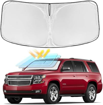 Windshield Sun Shade for Chevrolet Tahoe 2015-2020 - 4 Layers by ZOIBVCARSUNSHADE