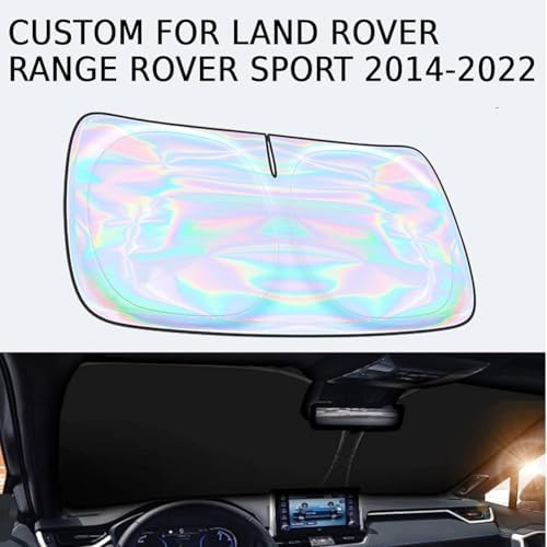 Windshield Sun Shade for Land Rover Range Rover Sport 2014-2022 - 4 Layers Sunshade Compatible with Land Rover Range Rover Sport Foldable Front Window Sunshade Sun Visor Protector Block UV Rays - Image 2