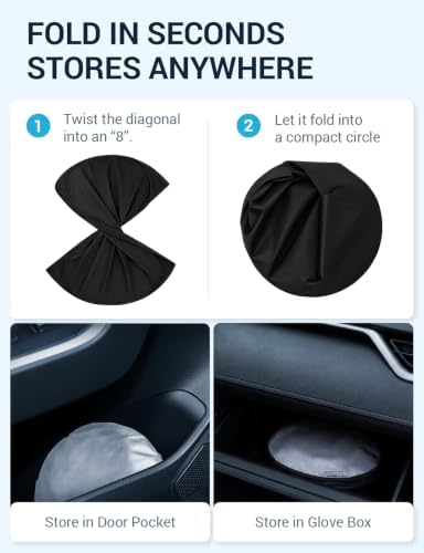 Proadsy Custom Fit 2019-2026 Toyota RAV4 Windshield Sun Shade, Blocks Heat - Image 5