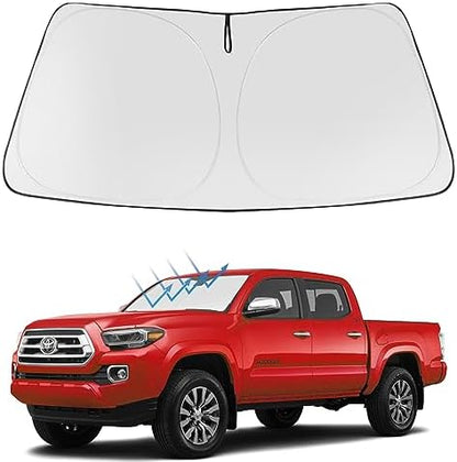 Proadsy Custom Fit Car Windshield Sun Shade for 2016-2023 Toyota Tacoma by Proadsy