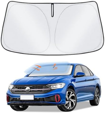 Sun Shade Sunshade for Volkswagen Jetta 2019-2025 2026 Windshield Cover by ZOIBVCARSUNSHADE