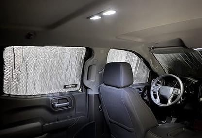 Rear Side 2nd Row Sunshade 2PCS for 19-26 Chevrolet Silverado 1500 Crew Cab - Image 6