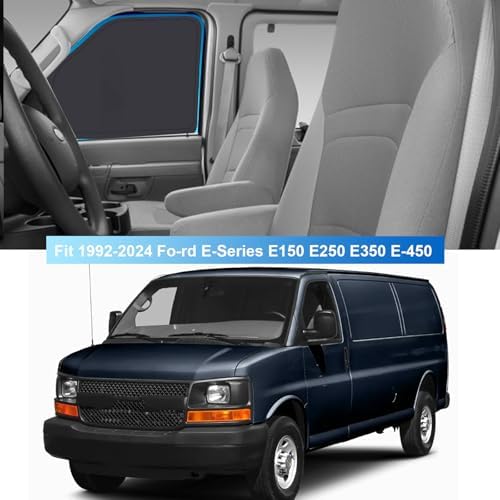 Front Side Window Sun Shade for 1996-2025 Chevy Express Cargo Van Accessories, Foldable Window Sunshade Sun Visor Protector, Side Window Shades Sun Shield Blocks UV Rays Heat, Pack of 2 - Image 6