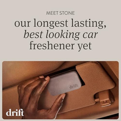Drift Car Air Freshener - Stone Air Freshener Car Odor Eliminator - Long Lasting Scent - Auto Accessories - Metal Clip - Essential Oils - Clean Ingredients - Open Air Scent Starter Kit - Image 2