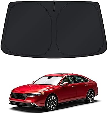 KUST Windshield Sun Shade for Honda Accord 2018-2024 2025 2026 Window Accessories 4 Layers Sunshade Sun Protector Foldable Block UV Rays Keep Car Cooler by KUST