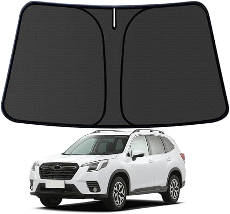 Forester Windshield Sun Shade for Forester 2019-2024 2025 Blocks UV Rays Accessories,1:1 Custom Foldable Thickened Wear-Resistant Front Window Sunshade Visor,Keeps Your Car Cooler by Achaltiza