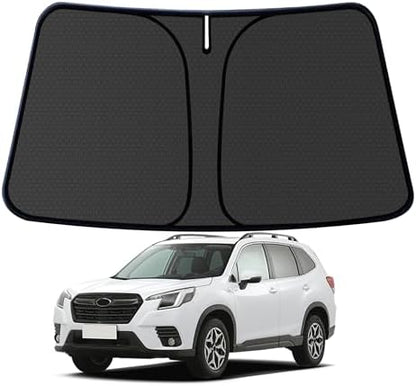 Forester Windshield Sun Shade for Forester 2019-2024 2025 Blocks UV Rays Accessories,1:1 Custom Foldable Thickened Wear-Resistant Front Window Sunshade Visor,Keeps Your Car Cooler by Achaltiza