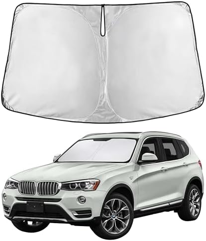 EcoNour Windshield Sunshade Compatible for BMW X3 2011-2015 2016 2017 by EcoNour