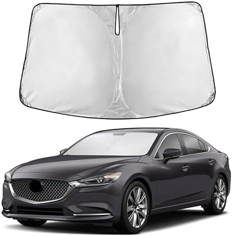 EcoNour Windshield Sunshade Compatible for Mazda 6 2014-2019 2020 2021 by EcoNour