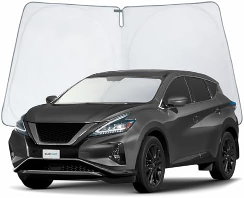 CLIM ART Windshield Sun Shade for Nissan Murano 2015-2024, Custom-Fit Foldable Car Sunshade, Vehicle Sun Protector, Front Auto Windshield Cover, Car Accessories - WS6016 by CLIMART