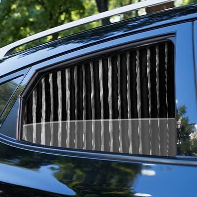 ZATOOTO Car Side Window Sun Shades, Car Curtains for Windows, UV‑Block | Blackout Privacy, Heat Insulation, Metal Frame Fit, Beige Pleated Shades, 2 Packs Shade for Family Travel, Baby, Pet - Image 8
