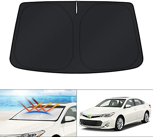 KUST Windshield Sun Shade for 2013-2018 Toyota Avalon Accessories Custom Fit Window Shield Cover Sun Visor Protector Foldable Sun Blocker UV Sunshade Keep Your Car Cooler by KUST