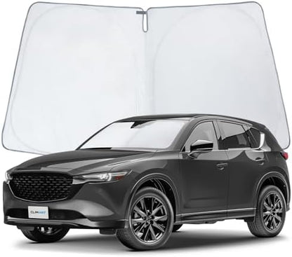 CLIM ART Windshield Sun Shade for Mazda CX-5 2017-2025, Custom-Fit Foldable Car Sunshade, Vehicle Sun Protector, Front Auto Windshield Cover, Car Accessories - WS4016 by CLIMART