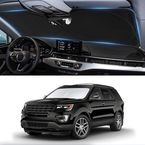 Windshield Sun Shade for Ford Explorer 2011-2017 2018 2019 Sunshade by BOODANCARS