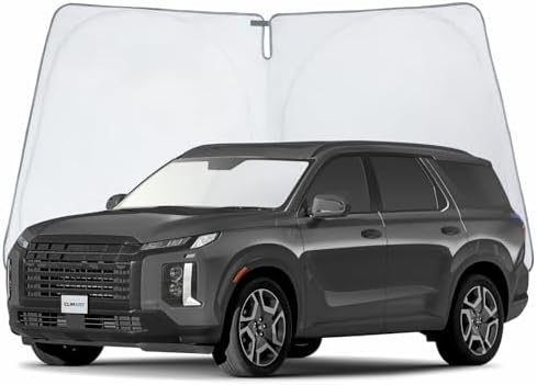 CLIM ART Windshield Sun Shade for Hyundai Palisade 2020-2025, Custom-Fit Foldable Car Sunshade, Vehicle Sun Protector, Front Auto Windshield Cover, Car Accessories - WS2003 by CLIMART
