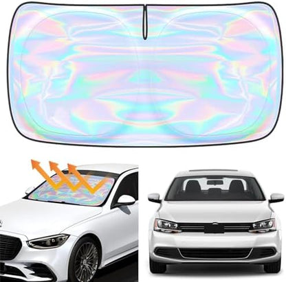 Windshield Sun Shade for Volkswagen Jetta 2011-2018 - 4 Layers Sunshade Compatible with Volkswagen Jetta Foldable Front Window Sunshade Sun Visor Protector Block UV Rays Keep Your Car Cooler by Unknown