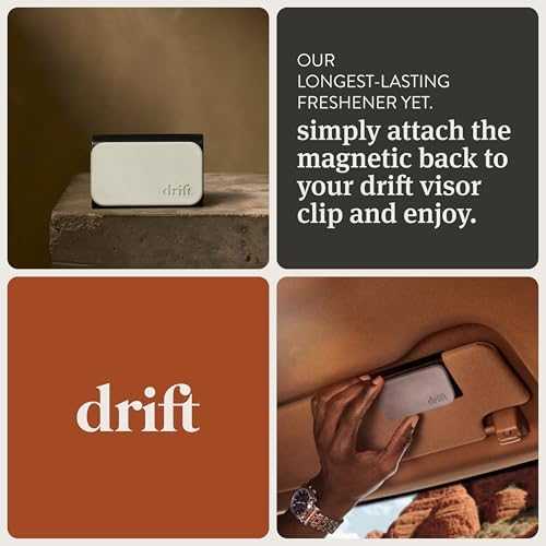 Drift Car Air Freshener - Stone Air Freshener Car Odor Eliminator - Long Lasting Scent - Auto Accessories - Metal Clip - Essential Oils - Clean Ingredients - Island Nectar Scent Starter Kit - Image 3