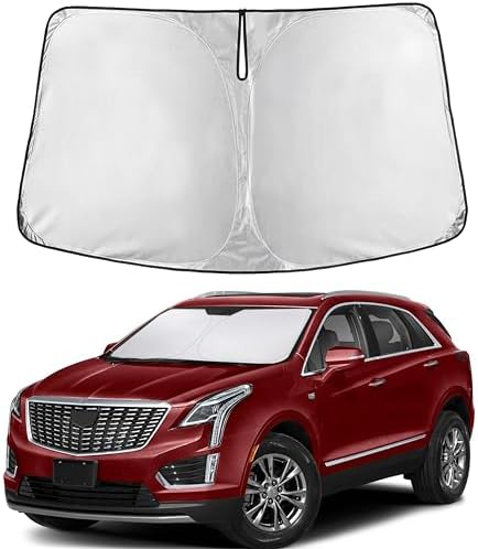 EcoNour Windshield Sunshade Compatible for Cadillac XT5 2017-2023 2024 2025 by EcoNour