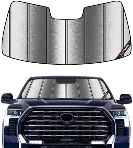 Pigenius Windshield Sunshade for Toyota Tundra 2022-2026 Custom Front Window Sun Shade - Metallic by Pigenius