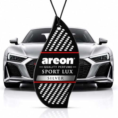 AREON Sport Lux SILVER Paper Hanging Car Air Freshener - Pack of 12 by AREON