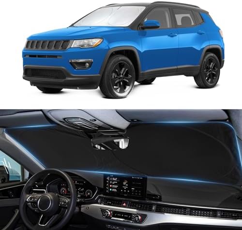Windshield Sun Shade for Jeep Compass 2007-2017 Sunshade by BOODANCARS