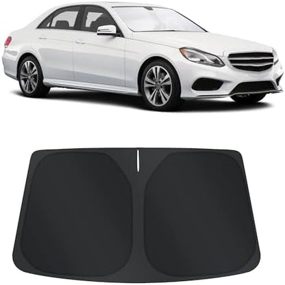 TINGLU Sun Shade for Mercedes Benz GLE-Class 2012-2019(Not for GLE Coupe) Accessories Windshield Sun Shade Window Shade UV Rays Protection Sun Visor Cover with Steering Wheel Sunshade Storage Bag by TINGLU