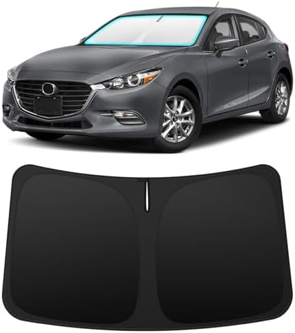 INSAUTO Custom Fit Windshield Sun Shade for Mazda 3 2014-2018 by INSAUTO