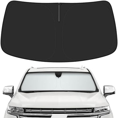 Car Windshield Sun Shade for Chevy 2021-2025 2026 Tahoe Accessories (OEM Design) Reflective Foldable Heat Insulation Sunshade for Ultimate Protection by Unknown