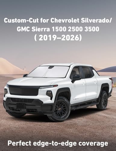 EcoNour Windshield Sunshade for Chevy Silverado/GMC Sierra 2019-2026 - Image 2