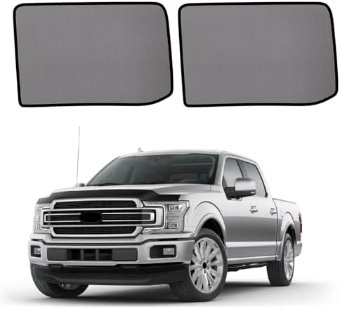 f150 Window Shades 2015-2020, Rear Side Mesh, 2PCS by KOCZIL