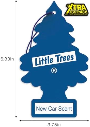 LITTLE TREES Car Air Freshener | Xtra Strength Provides Long-Lasting Scent for Auto or Home | Extra Boost of Fragrance | New Car Scent, 24 Air Fresheners - Image 6