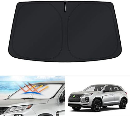 KUST Windshield Sun Shade for 2011-2023 2024 2025 Mitsubishi Outlander Sport (NOT fit Outlander) Accessories Sunshade Window Sun Protector Foldable Block UV Rays Keep Car Cooler by KUST