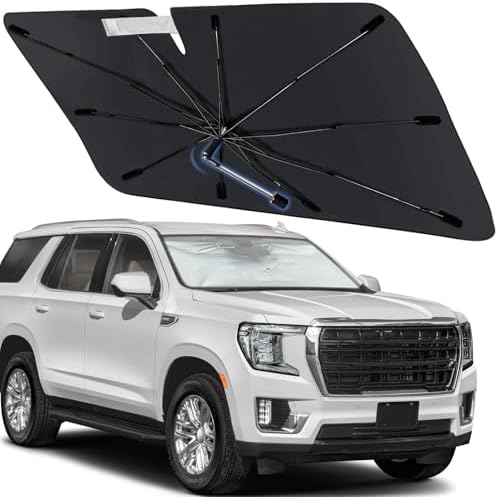 Windshield Sun Shade Umbrella for GMC Yukon 2021-2024 Front Window by Visufy
