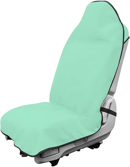 Car Towel Seat Cover, Waterproof Non-Slip Front Seat Protector for Post Gym Workout Beach Hiking, Sweatproof Washable Bucket Seat Protective Cover for Car SUV Truck Sedan (Mint Green) by Unknown