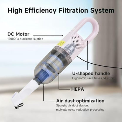 Handheld Vacuum Cleaner,6 in 1 Corded Stick Vacuum Cleaner(White) - Image 5