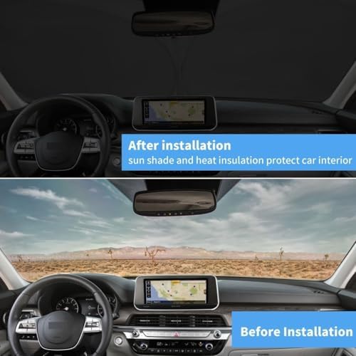Windshield Sun Shade Car Sunshade Accessories Fit 2013-2018 Nissan Altima - Image 3