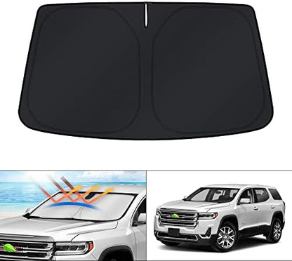 KUST Windshield Sun Shade for 2017-2023 GMC Acadia SUV Accessories Window Sunshade Sun Protector Foldable Block UV Rays Keep Car Cooler by KUST